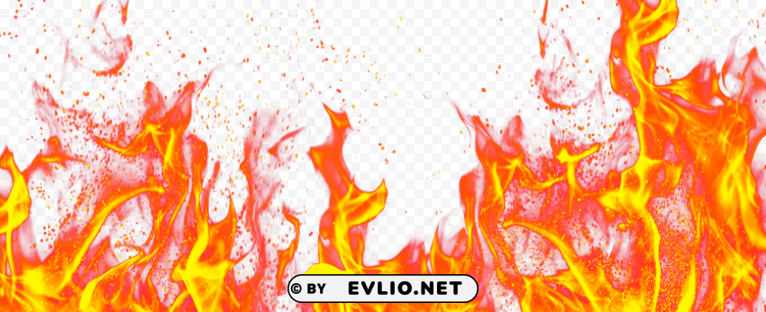 flame Isolated Design in Transparent Background PNG