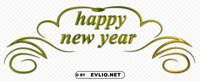 happy new year te PNG art clipart png photo - 43ec3c29