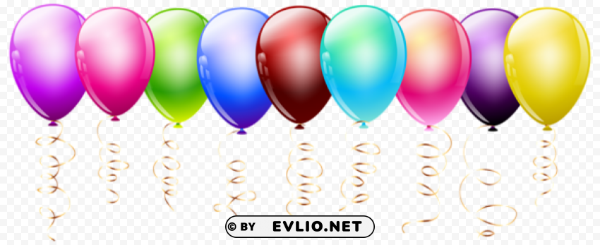 transparent balloons PNG images with alpha mask