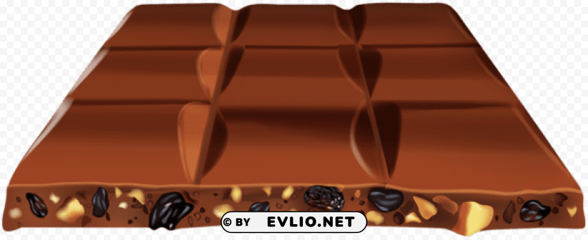 chocolate with nuts transparent Clear Background PNG Isolated Illustration