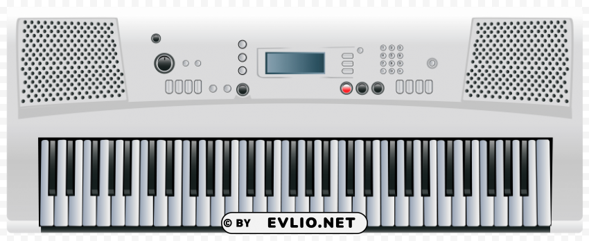 electronic keyboard Transparent PNG Isolated Graphic Detail
