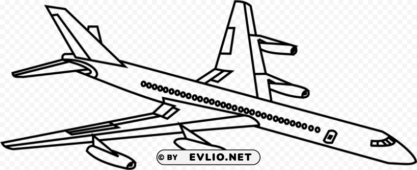toy airplane line drawing PNG images alpha transparency
