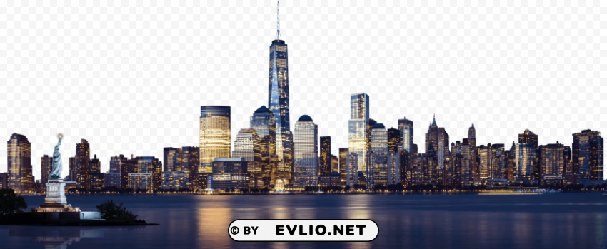 new-york city skyline PNG Image Isolated with HighQuality Clarity