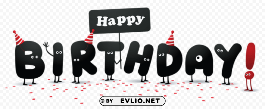 funny happy birthdaypicture Clean Background Isolated PNG Object