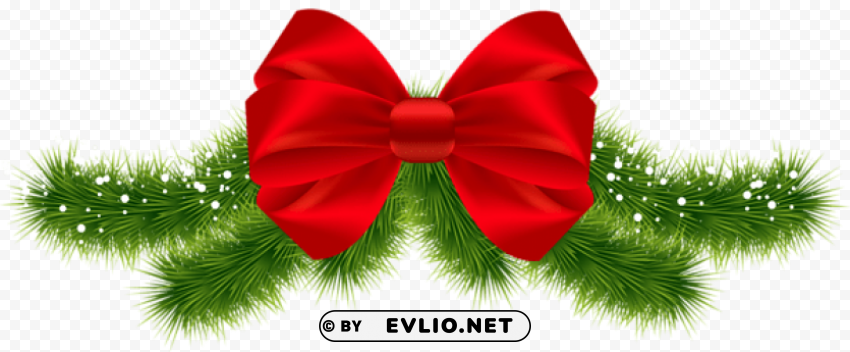 christmas red bow Free PNG images with transparent layers compilation