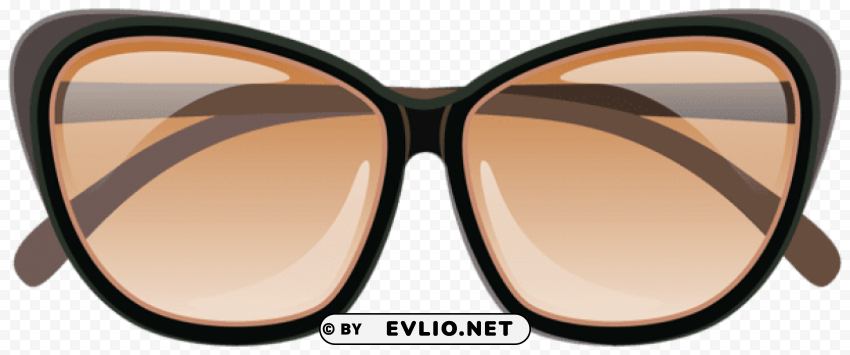 brown sunglasses Clean Background Isolated PNG Graphic Detail