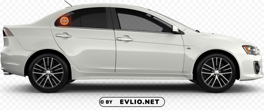 car light side view Transparent Background PNG Isolated Graphic