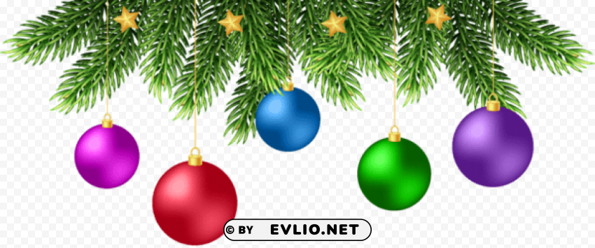 christmas balls decor PNG icons with transparency