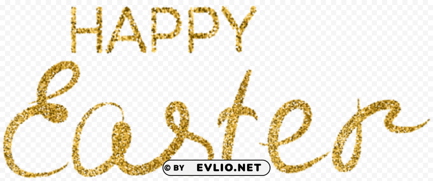 gold happy easter Transparent PNG pictures archive