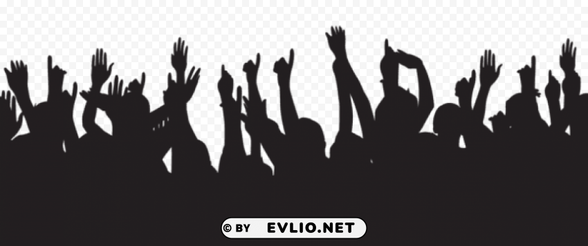 party people hands up silhouette HighResolution Transparent PNG Isolation