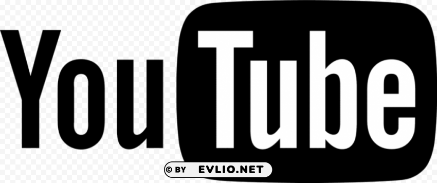 Youtube Logo Black And White Vector PNG Transparent Images Mega Collection