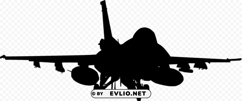 fighter plane front view silhouette Free PNG images with transparent layers compilation