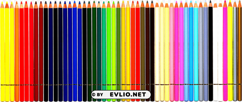 color pencil's PNG Image with Transparent Isolated Design