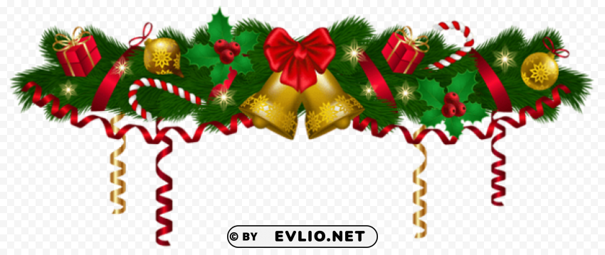 christmas deco garland High Resolution PNG Isolated Illustration