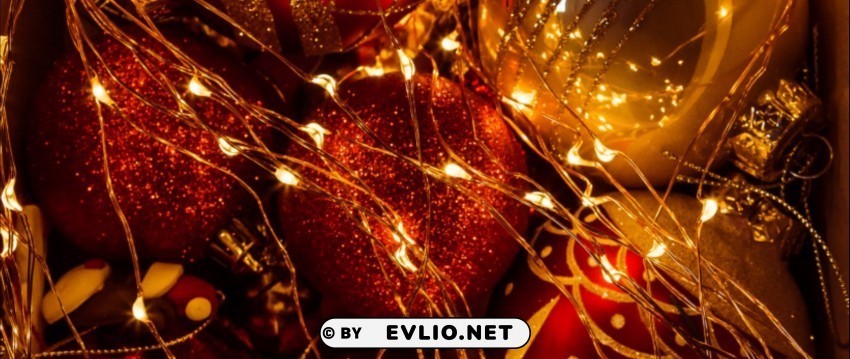 christmas decorations garland new year christmas decoration glitter golden Isolated Graphic on HighResolution Transparent PNG