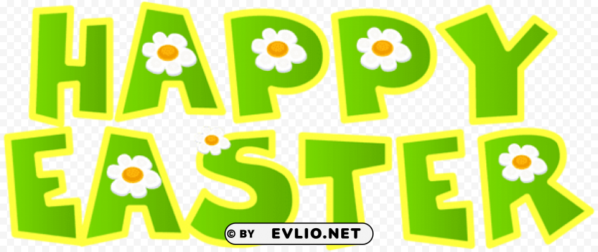 happy easter Transparent PNG Isolated Object Design