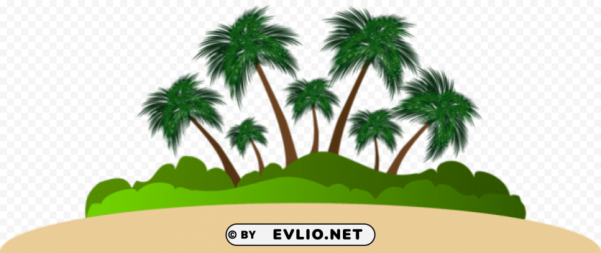 palm island PNG files with no backdrop pack