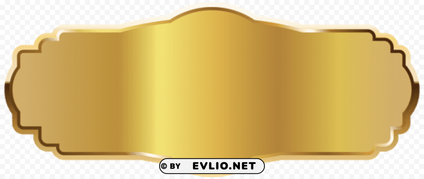 Gold Label Transparent Background Isolation Of PNG