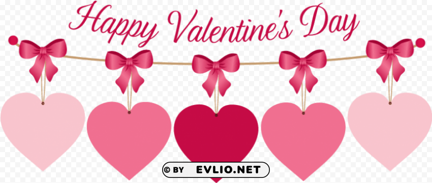 happy valentines day Isolated Design Element in HighQuality PNG