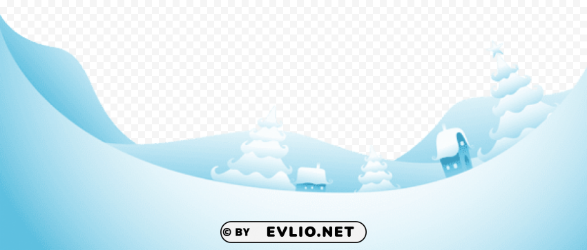 blue snowy ground HighQuality Transparent PNG Element