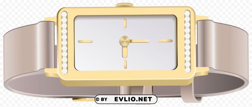 female wrist watch Isolated Element with Transparent PNG Background