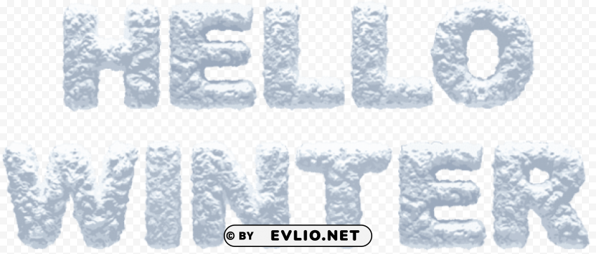 Hello Winter Transparent PNG Image With Isolated Graphic