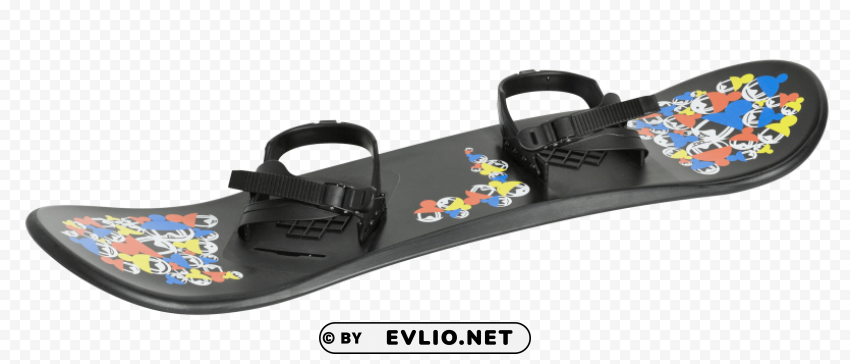 snowboard black PNG with transparent overlay