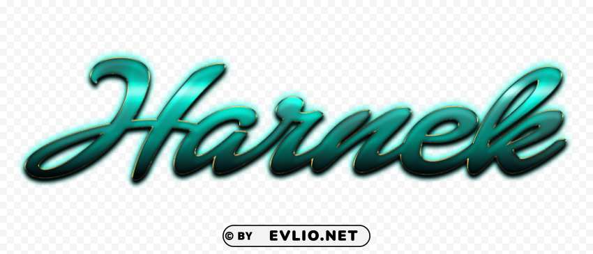 harnek name logo High Resolution PNG Isolated Illustration