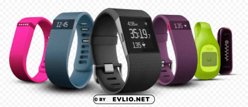 collection of fitbit devices PNG high resolution free