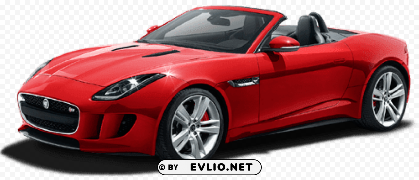 Red Convertible Jaguar Free Transparent PNG