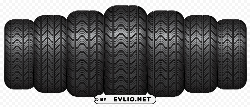 car tires Transparent PNG graphics complete collection