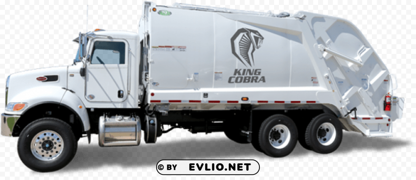 garbage truck side view Transparent background PNG images selection