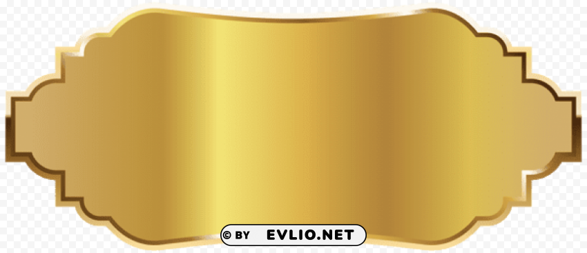 golden labelpicture Transparent Background Isolated PNG Illustration