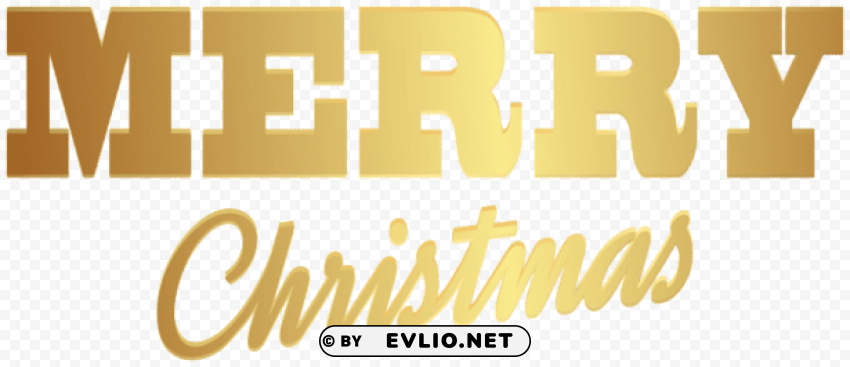 merry christmas gold text PNG graphics