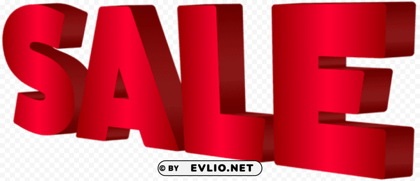 sale red Isolated Subject in Transparent PNG Format