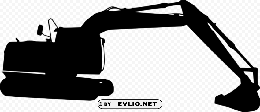 excavator silhouette PNG files with transparent canvas extensive assortment