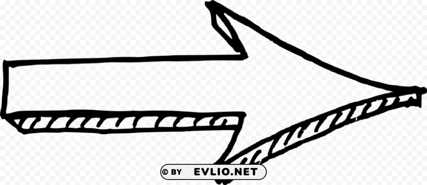 sketch drawn arrow Clear background PNG elements