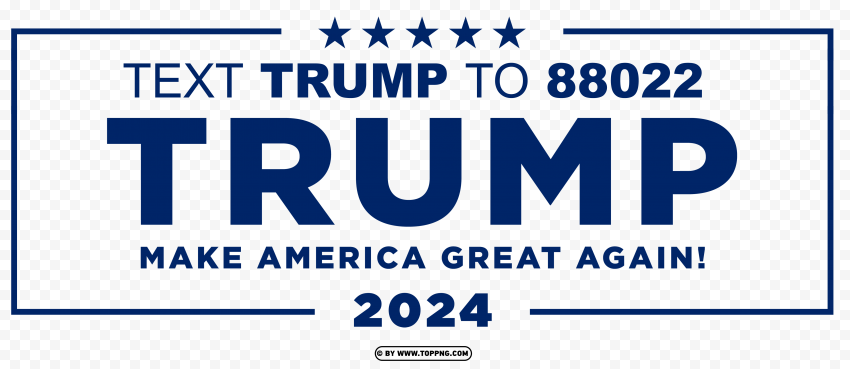 2024 Trump Campaign Isolated Element in HighQuality PNG