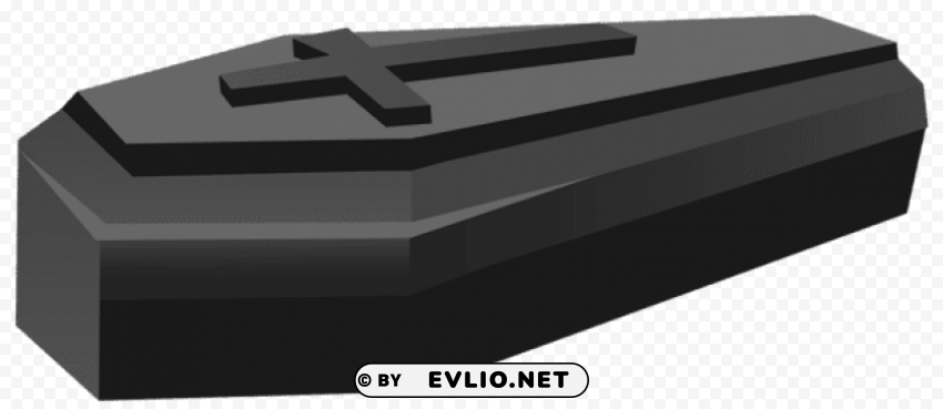black coffin PNG file with alpha