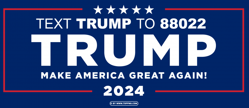 Trump 2024 Republican Campaign Logo HD Isolated Design Element in Transparent PNG - Image ID 200c612d