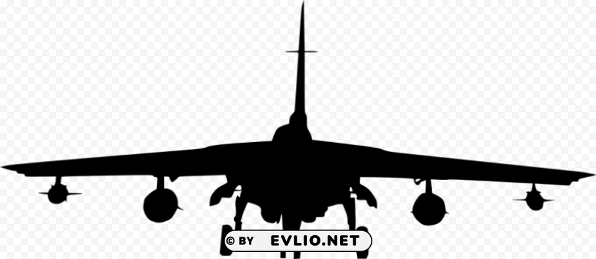 fighter plane front view silhouette Free PNG images with transparent background