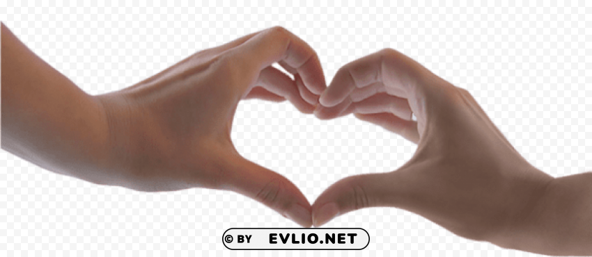 heart with hands Isolated Item in Transparent PNG Format