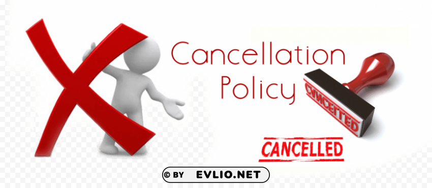 policy cancellation PNG files with alpha channel assortment