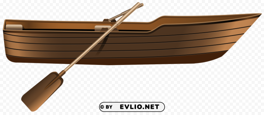 wooden boat Isolated Subject on HighResolution Transparent PNG