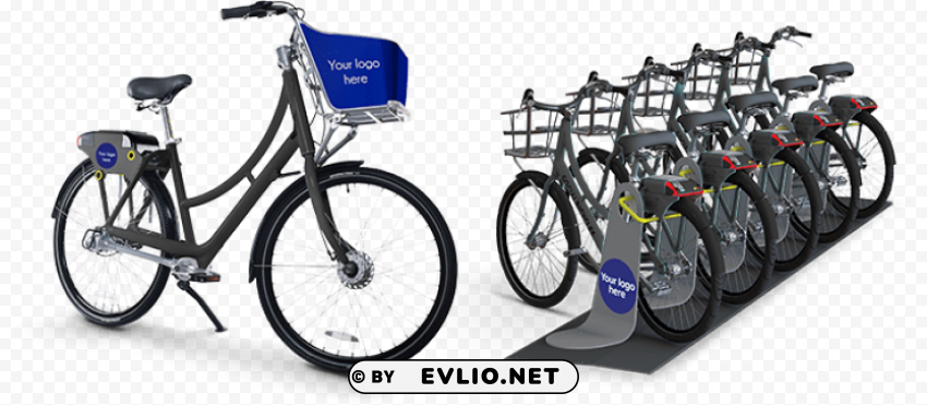bike share rack Isolated Graphic on Transparent PNG