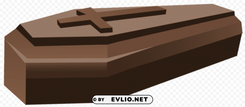 brown coffin PNG file with no watermark
