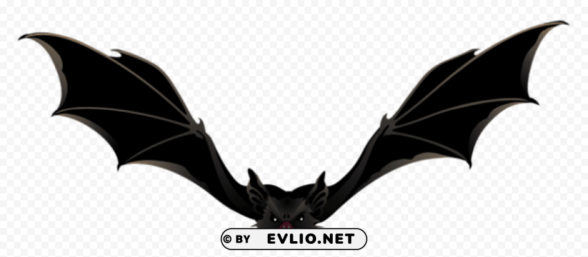 creepy bat PNG with clear overlay