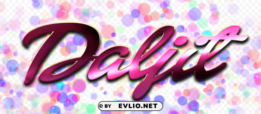 daljit miss you name Transparent Background Isolation in PNG Format