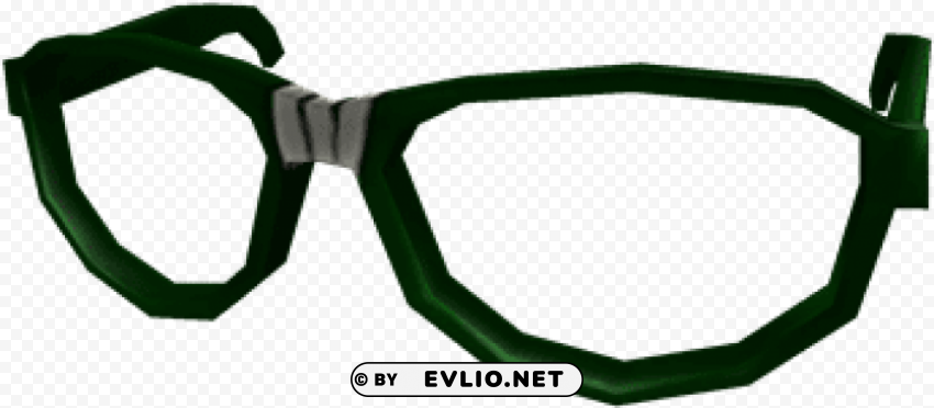 roblox green nerd glasses PNG graphics with alpha transparency bundle