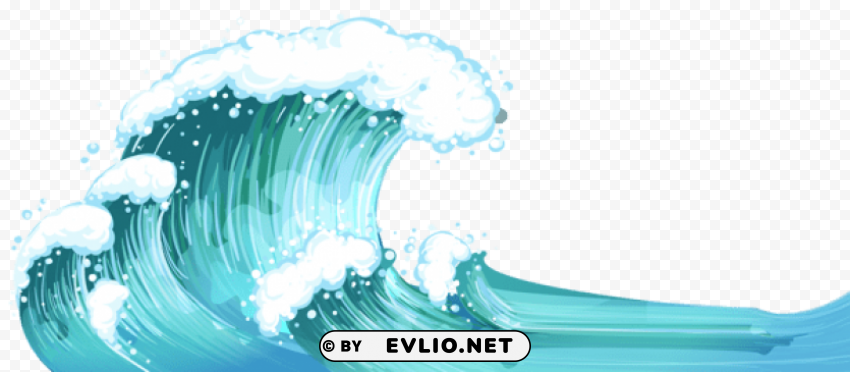 sea waves PNG file with no watermark